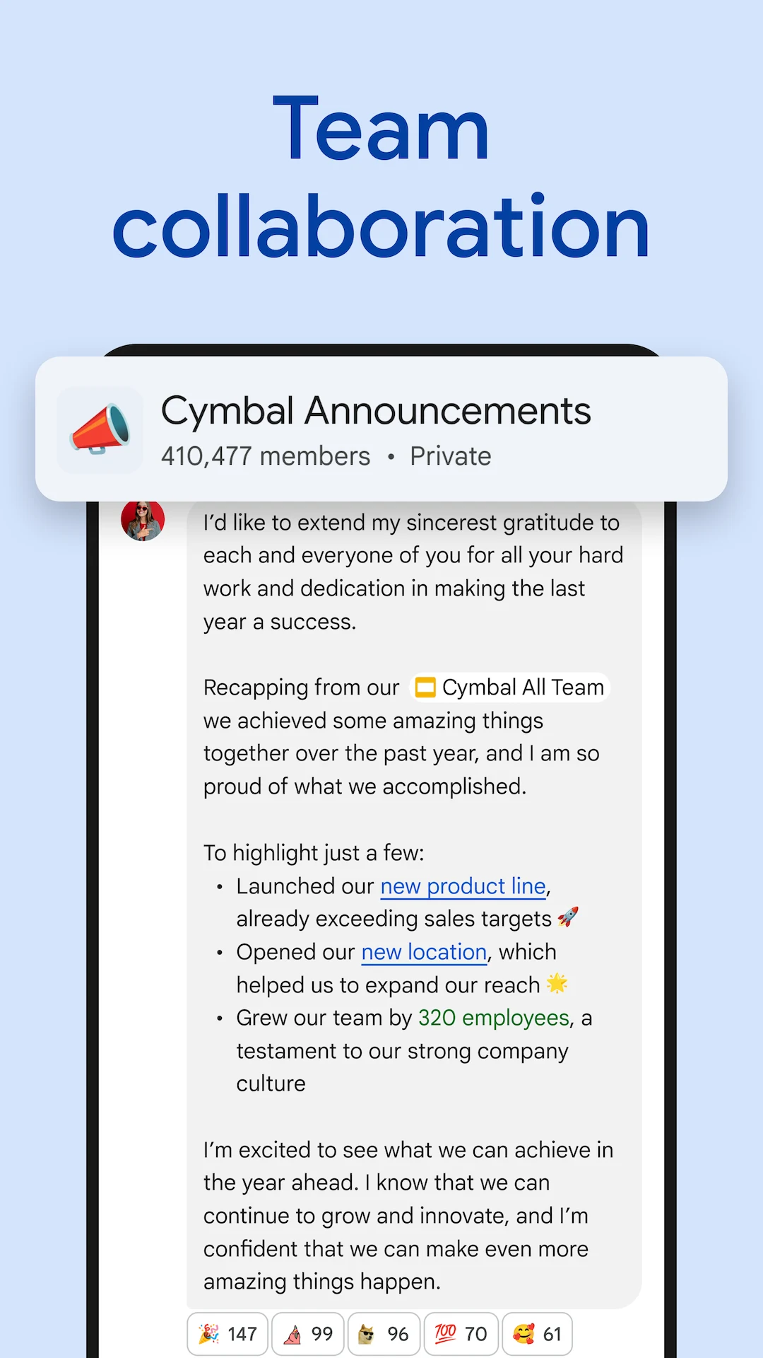 Google Chat screenshot