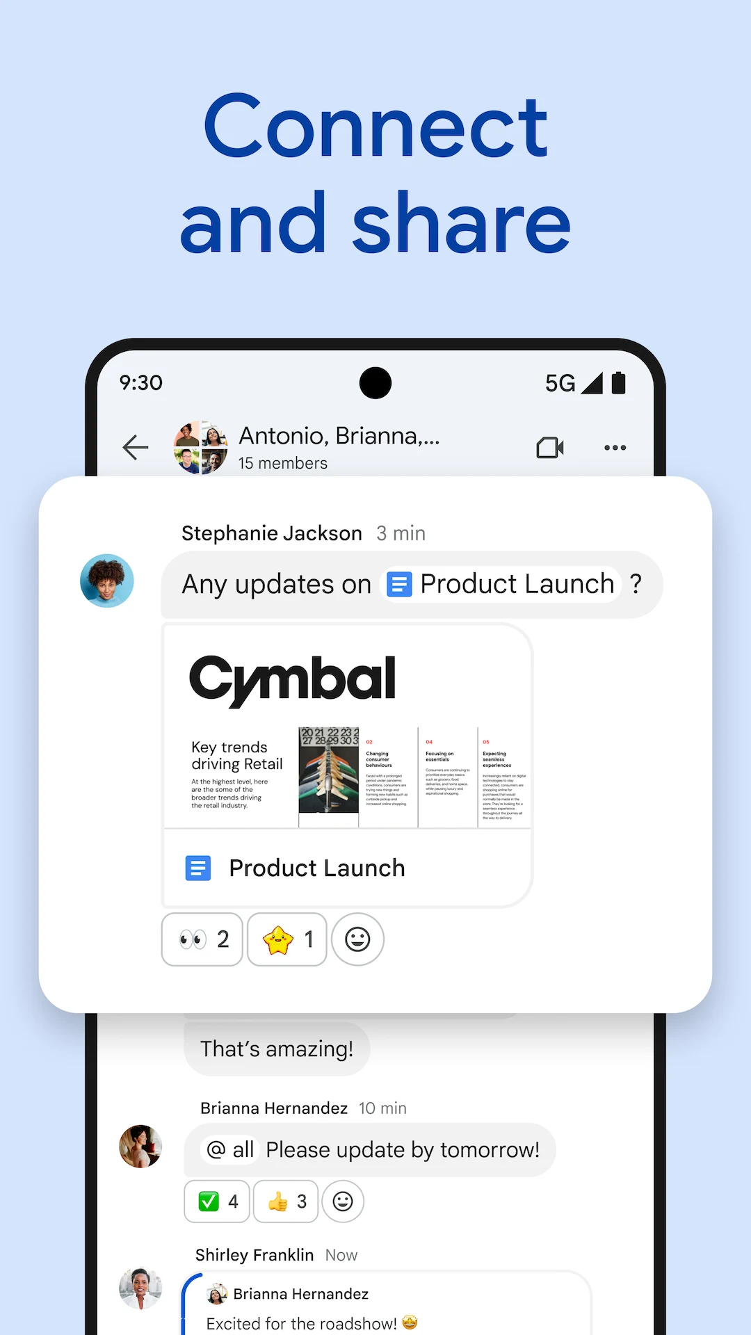 Google Chat screenshot