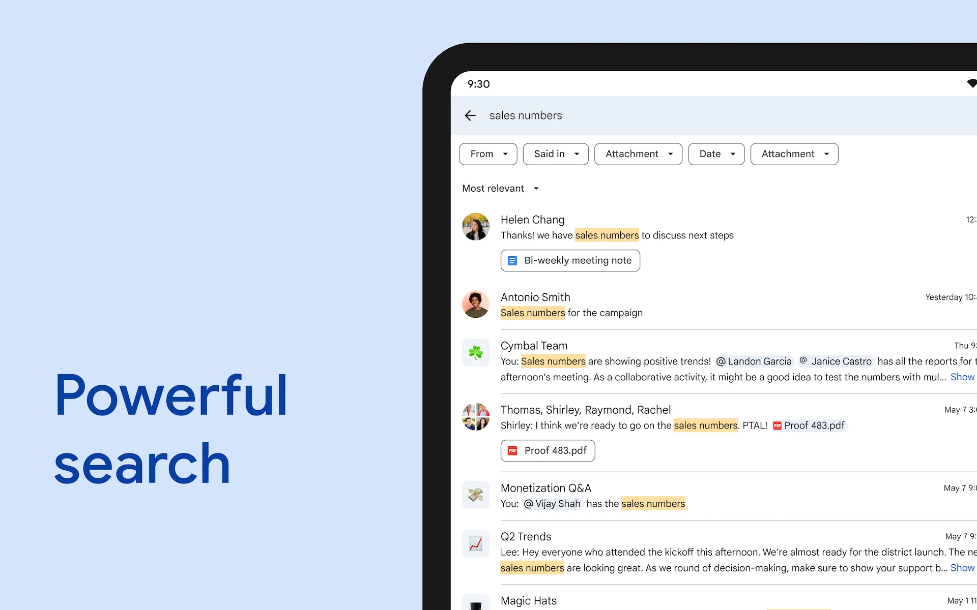 Google Chat screenshot