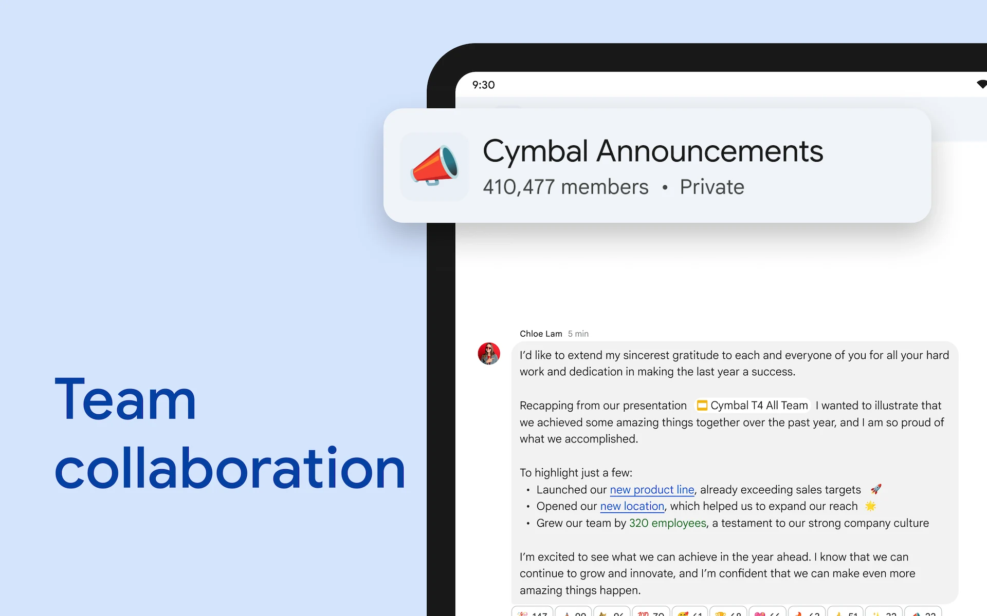 Google Chat screenshot