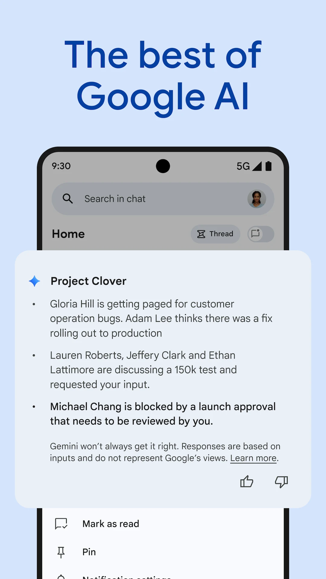 Google Chat screenshot